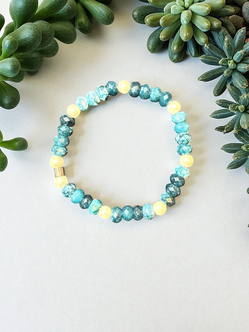 Apatite Rondelle Bracelet