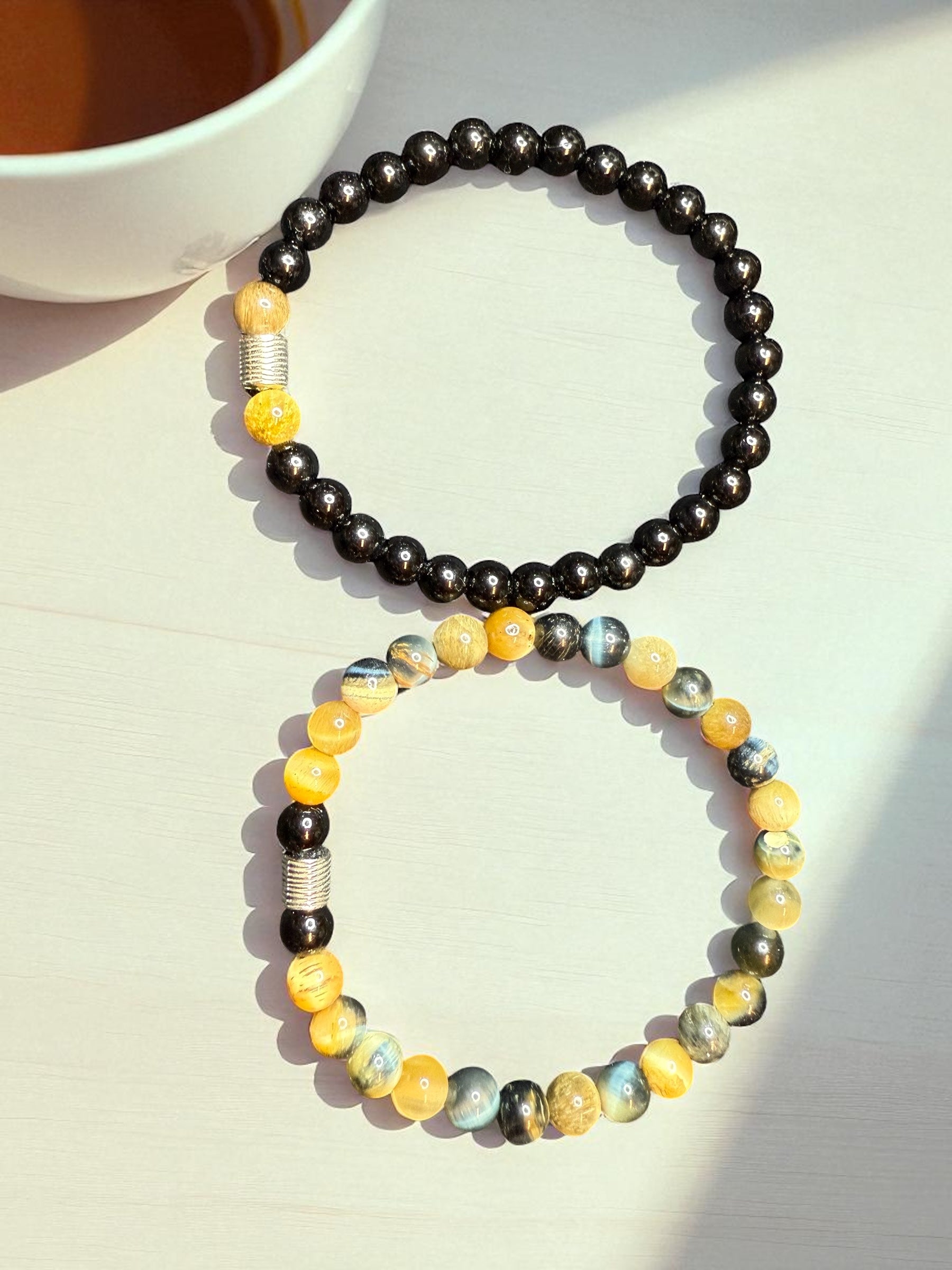 Men’s Yellow Tiger Eye Set