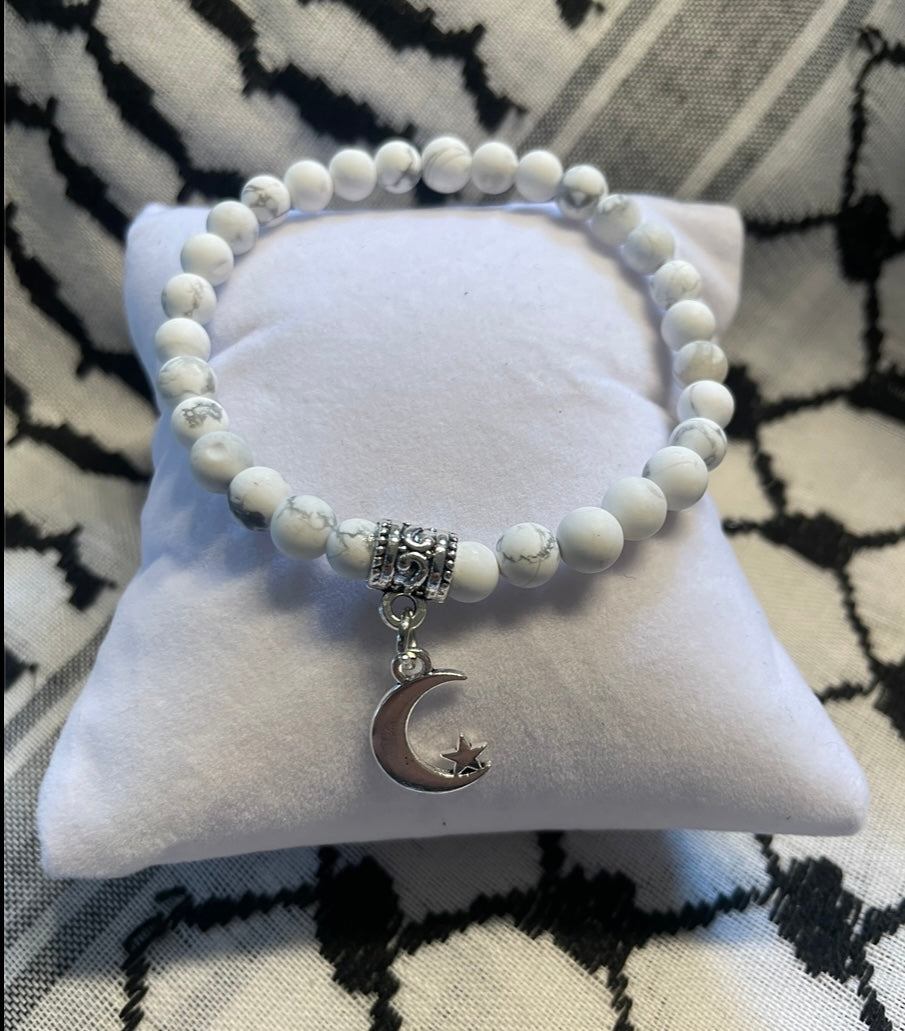 Handmade Customizable Crescent Moon Bracelet