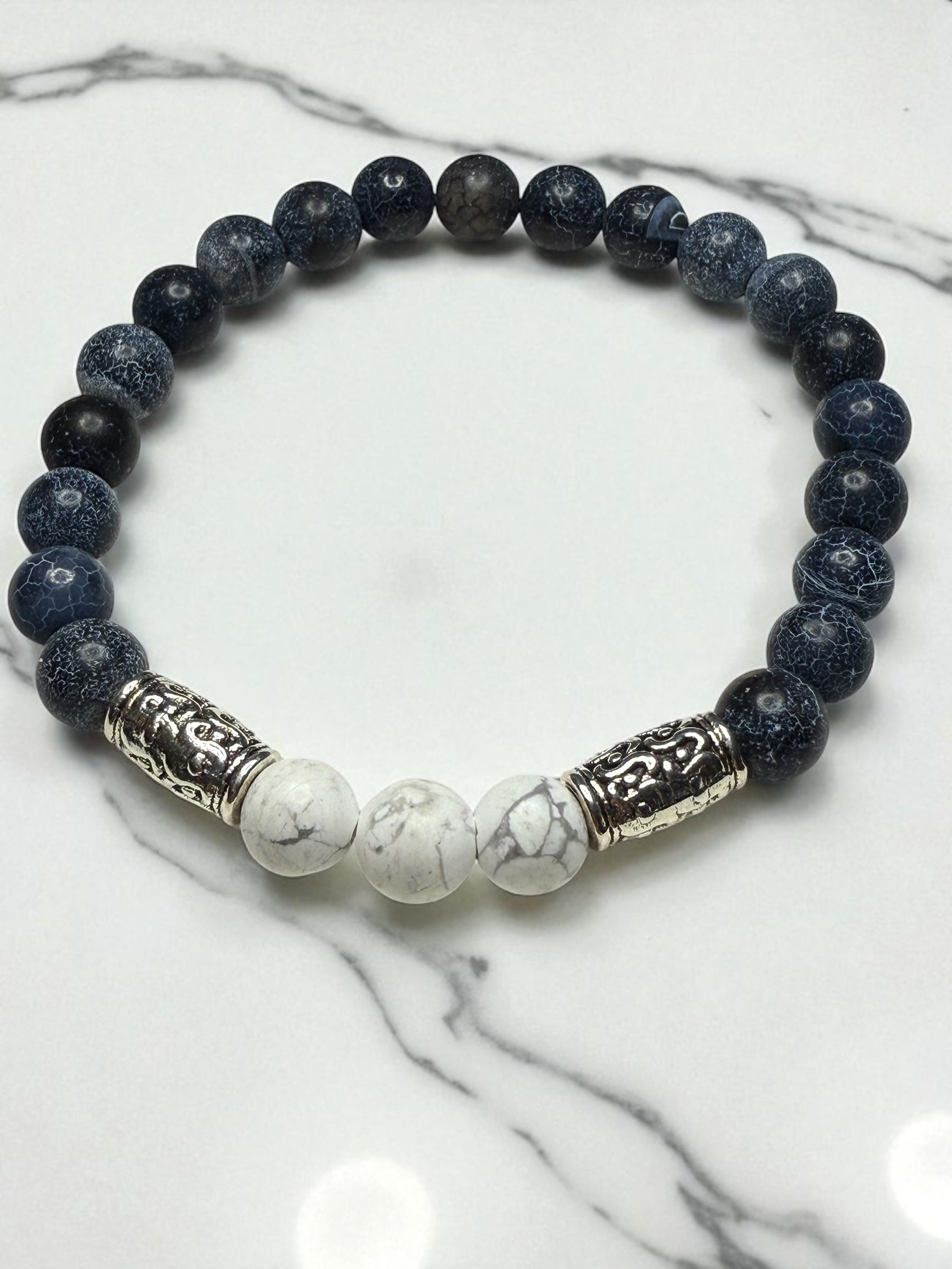 Men’s Bracelet Black and White