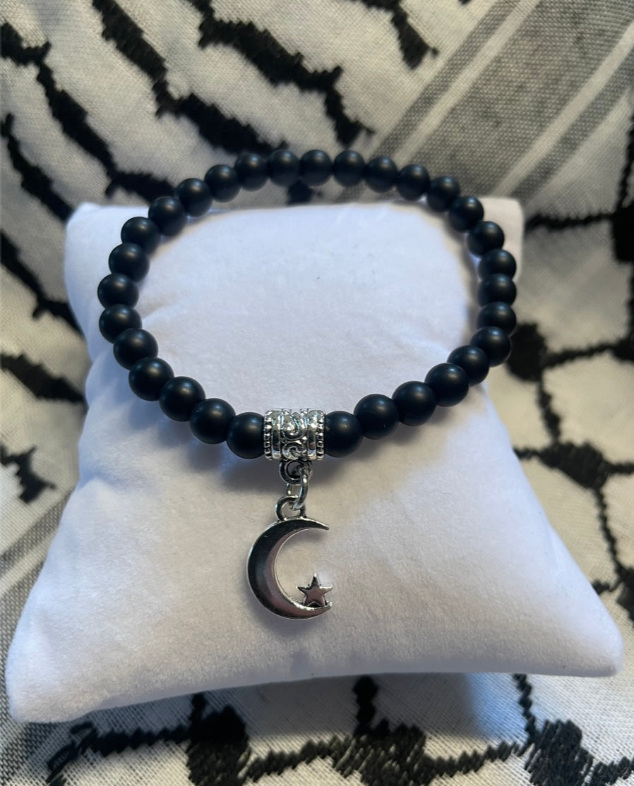 Handmade Customizable Crescent Moon Bracelet