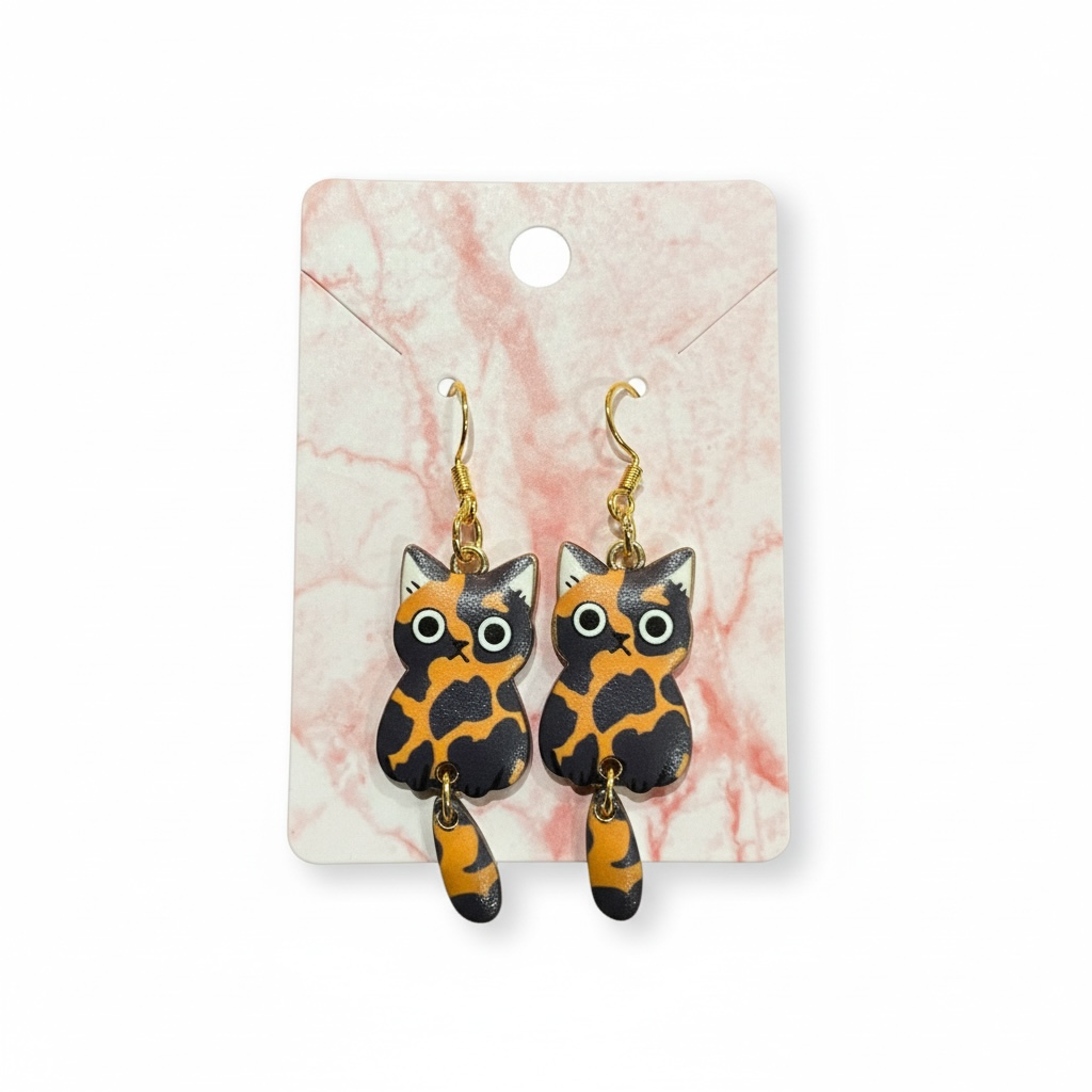 Purr-fectly Cat Tail Dangle Earrings