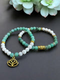 Green l White Lotus Stack