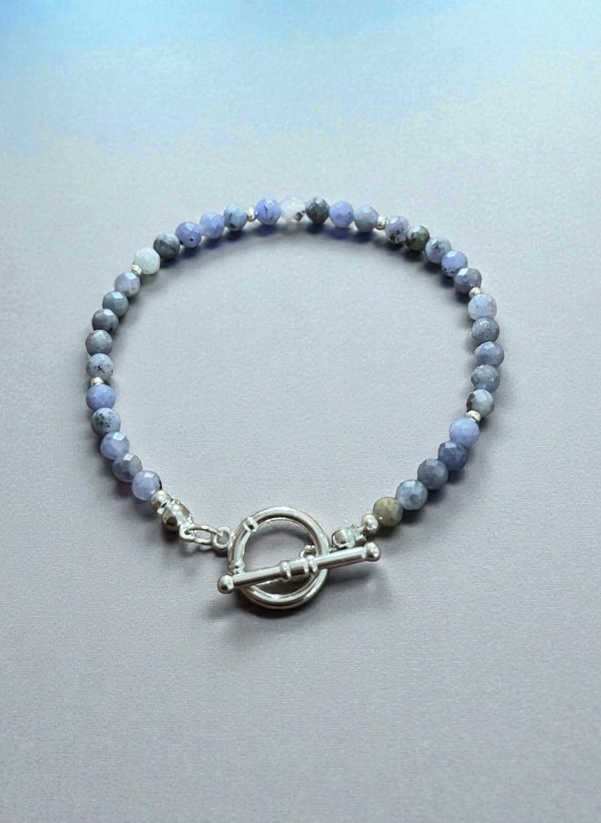 December Birthstone Beauty! Tanzanite & Silver Bracelet