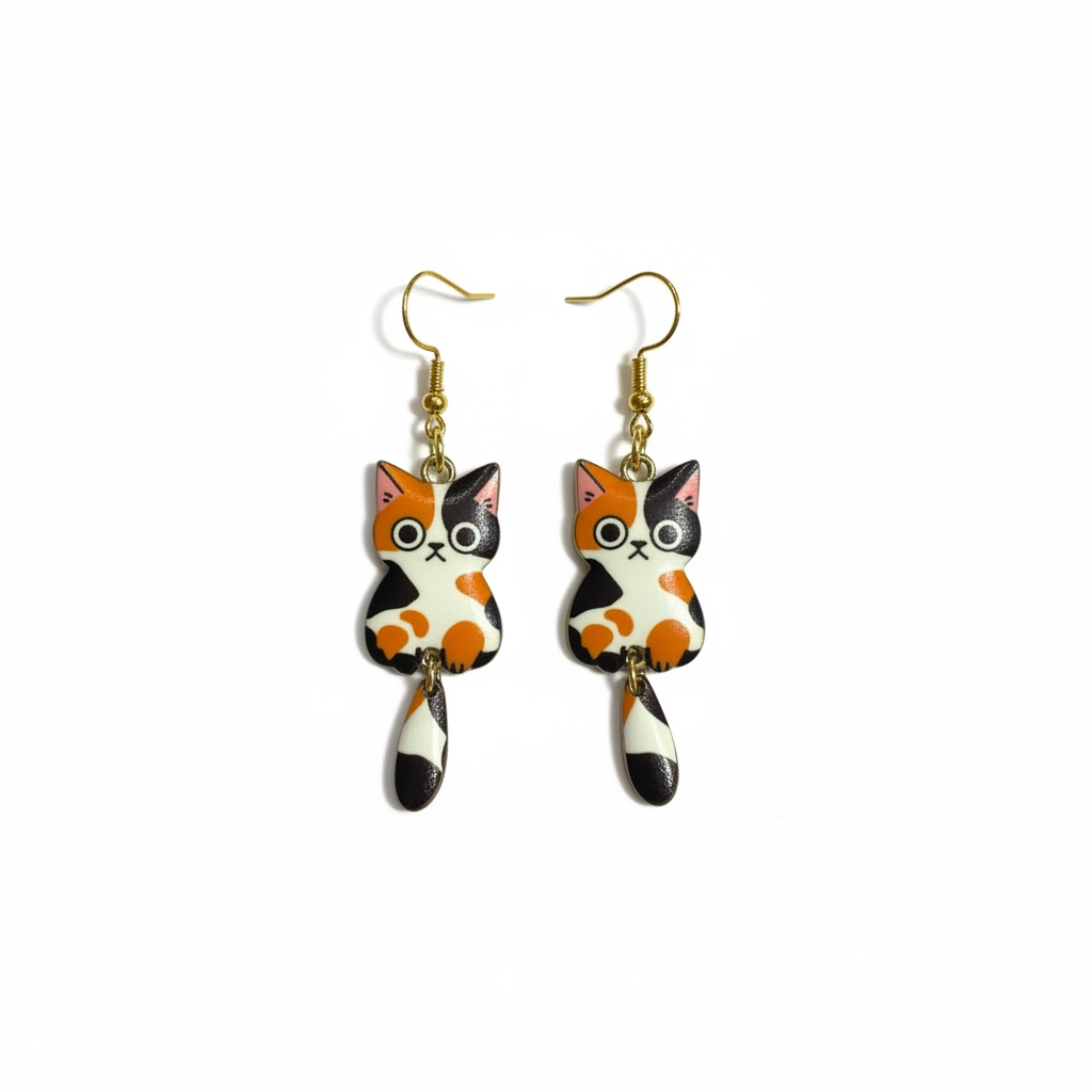 Purr-fectly Cat Tail Dangle Earrings