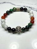 Palestine Lion Bracelet: Handmade Beaded Stretch Jewelry