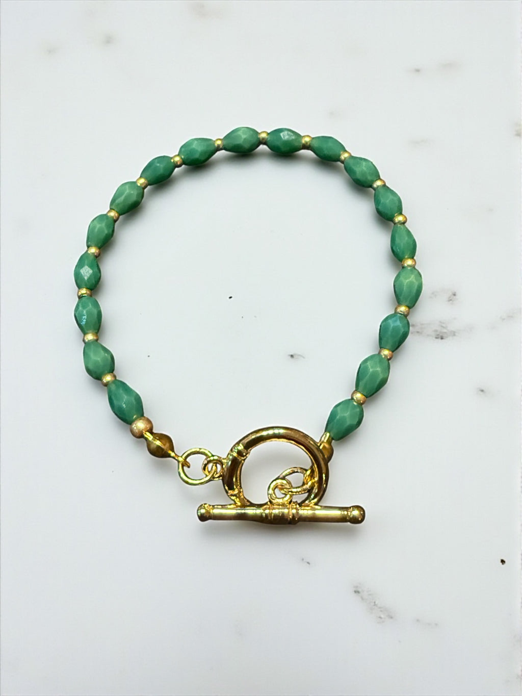 Colored Crystal  Oval Bracelet