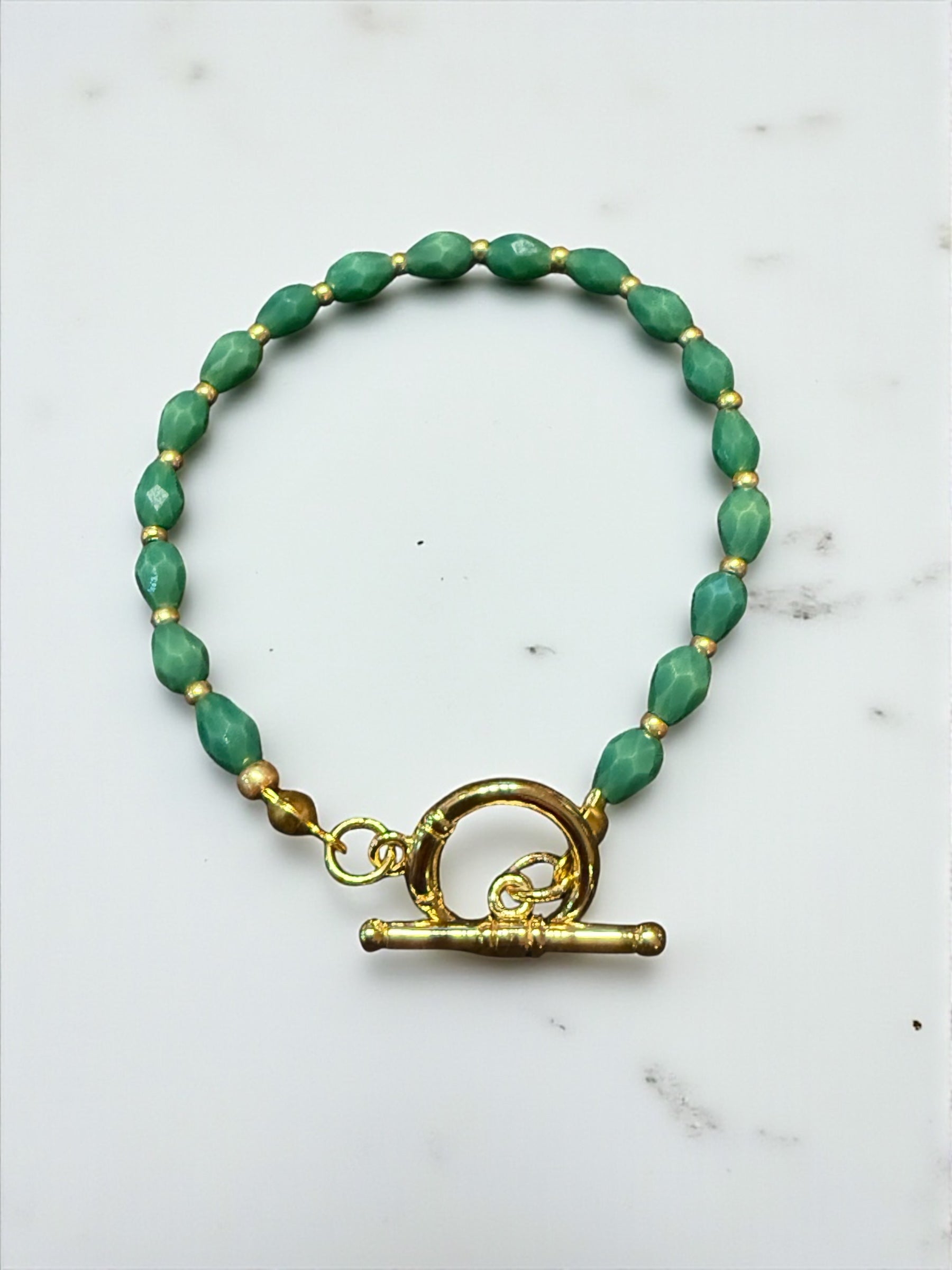 Colored Crystal  Oval Bracelet