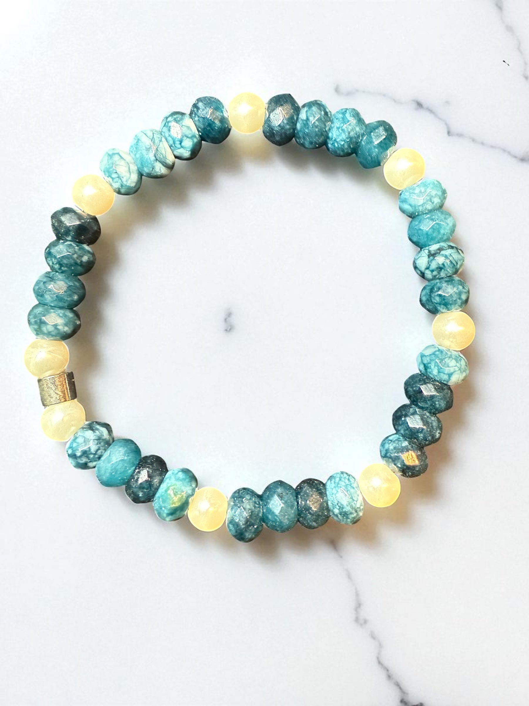 Apatite Rondelle Bracelet