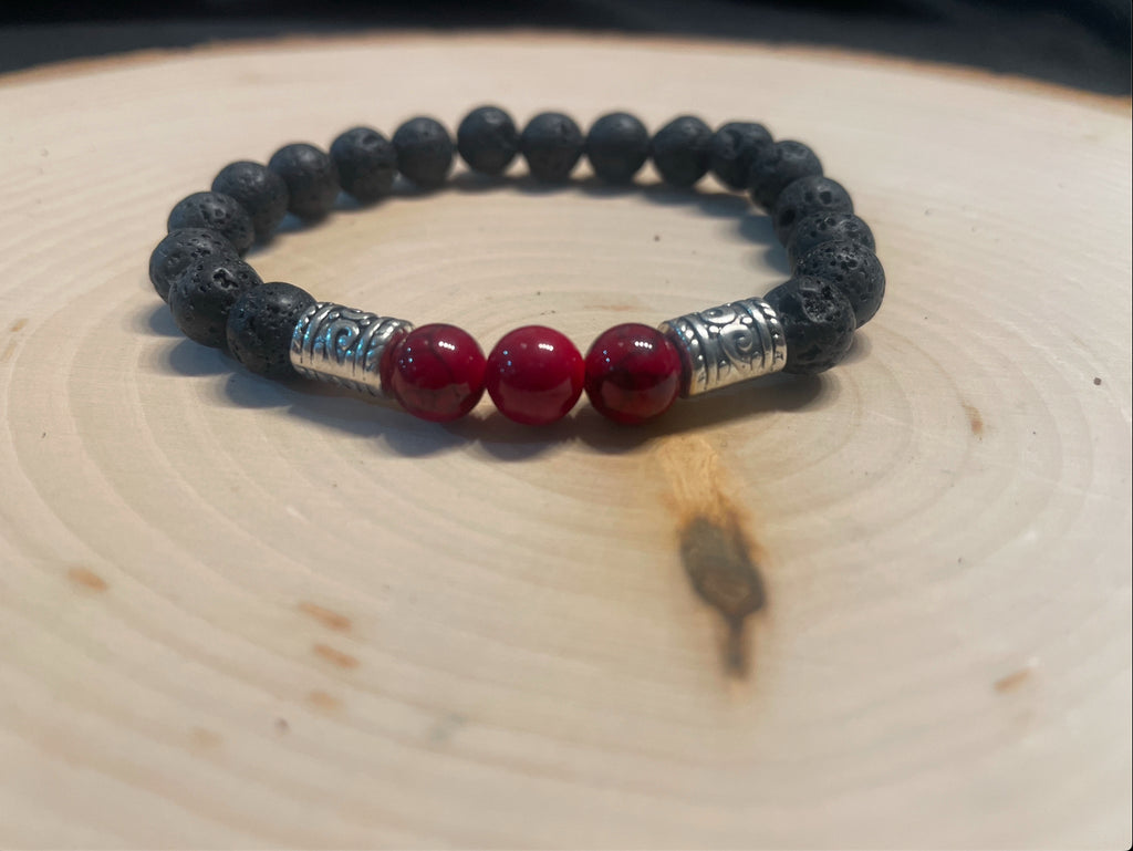 Men’s Black Lava Bracelet
