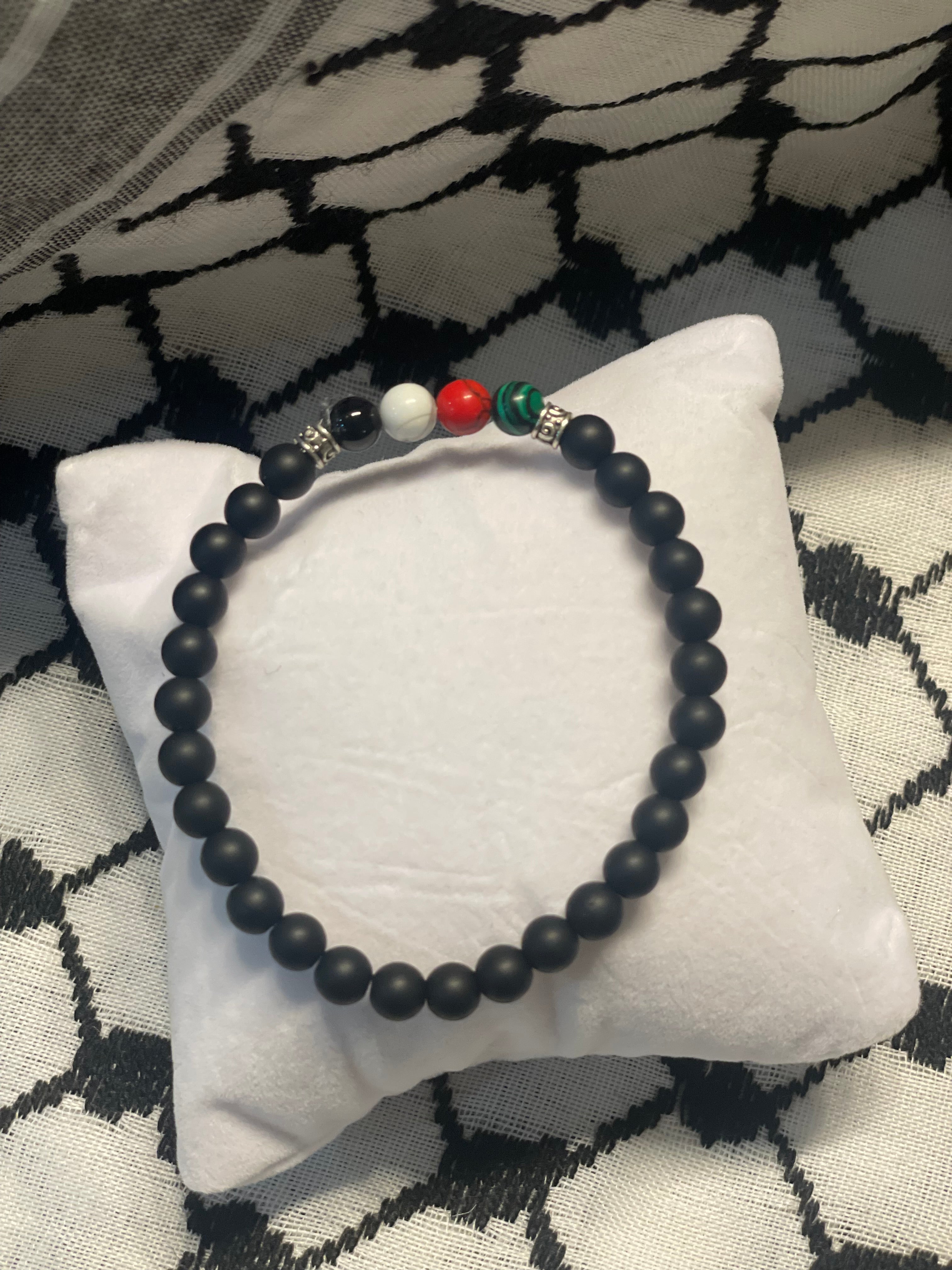 Black Onyx Palestine Bracelet