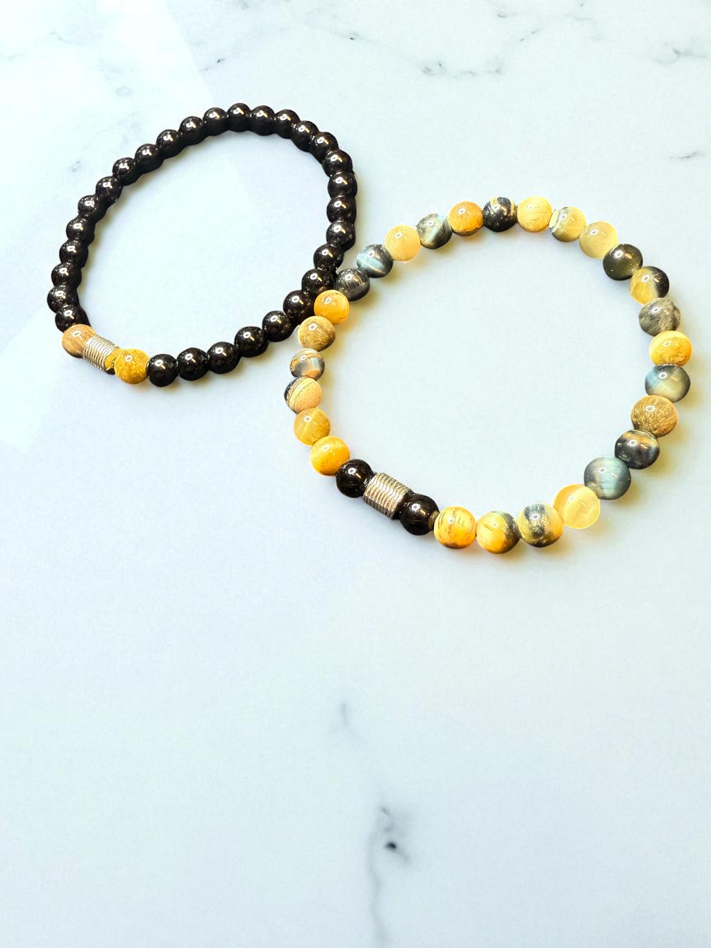 Men’s Yellow Tiger Eye Set