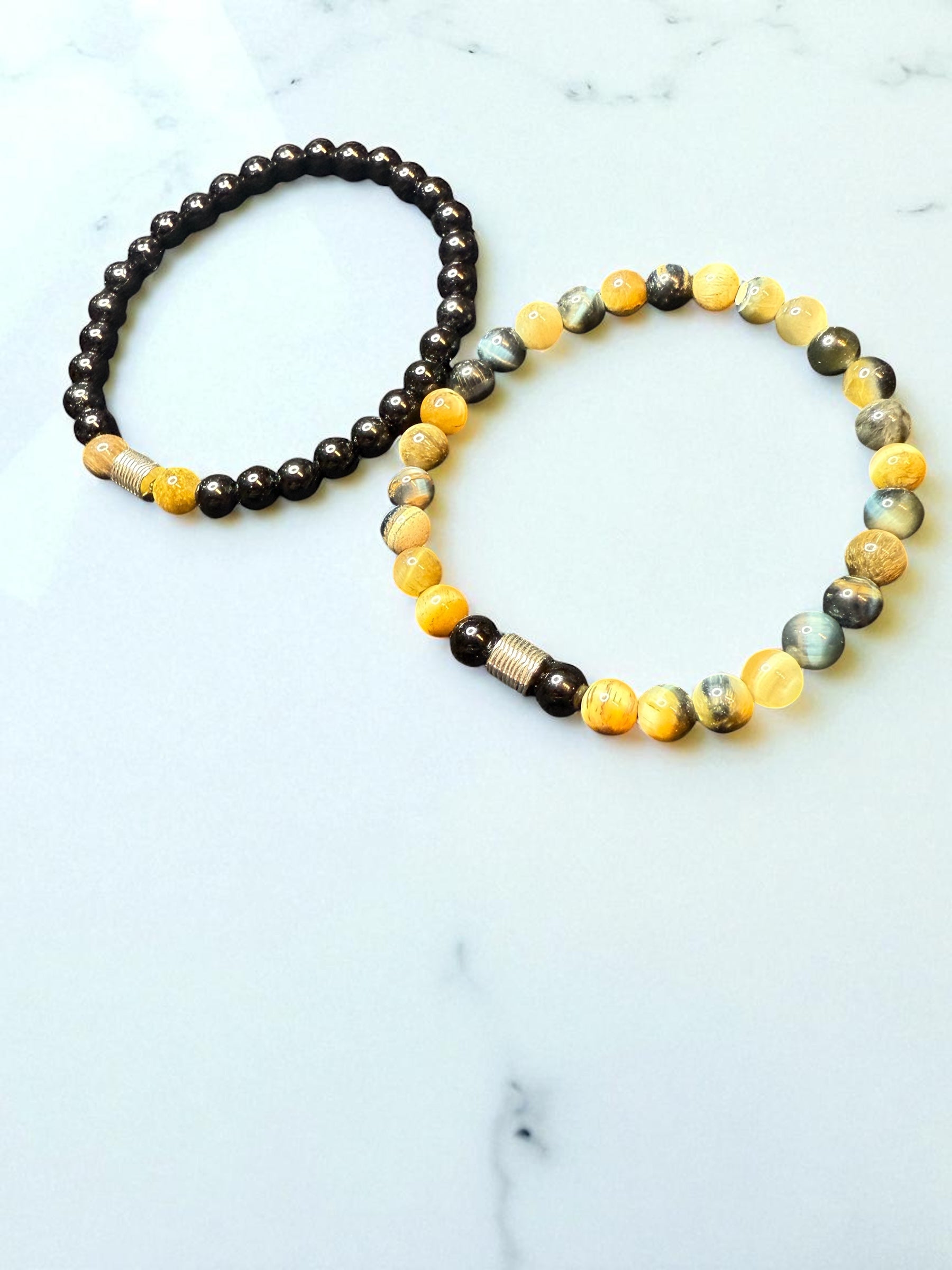 Men’s Yellow Tiger Eye Set