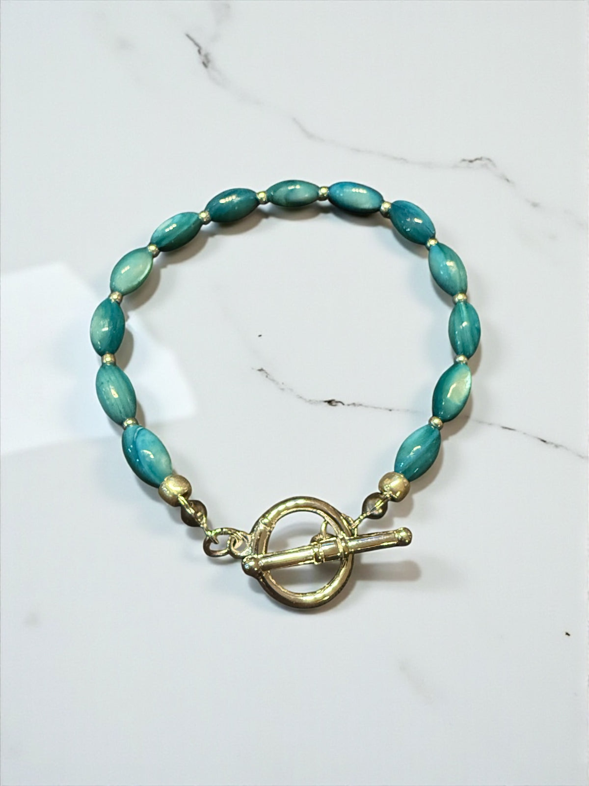 Colored Crystal  Oval Bracelet
