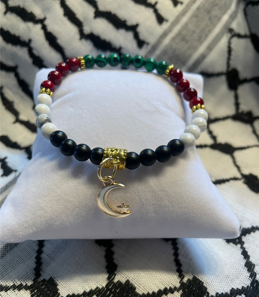 Handmade Customizable Crescent Moon Bracelet