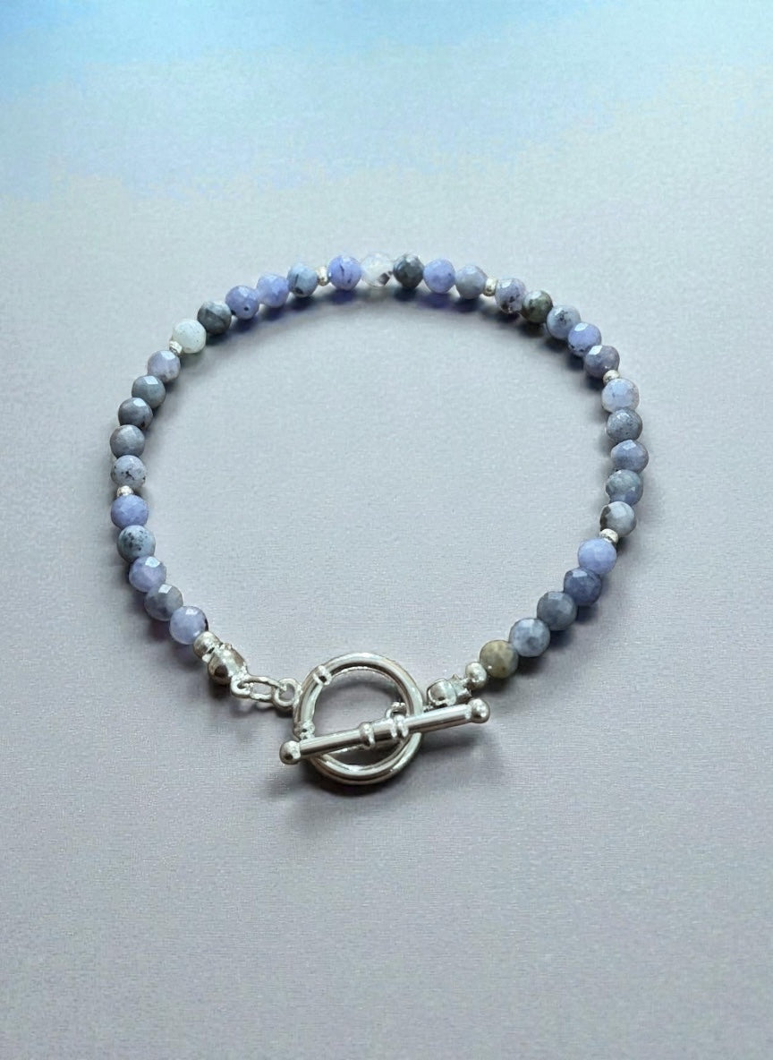 December Birthstone Beauty! Tanzanite & Silver Bracelet