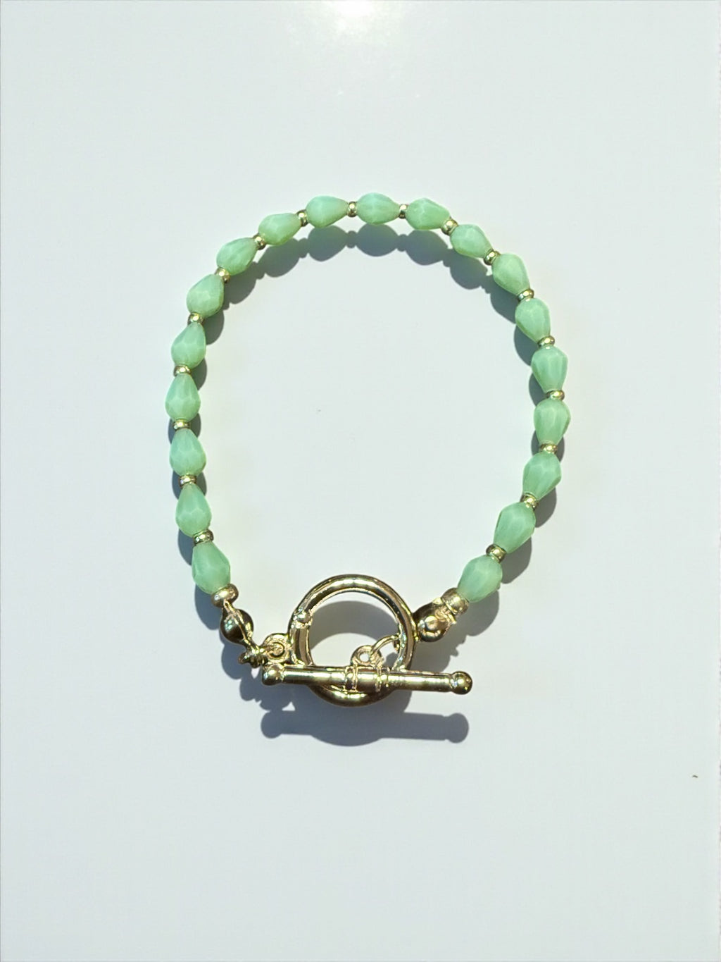 Colored Crystal  Oval Bracelet