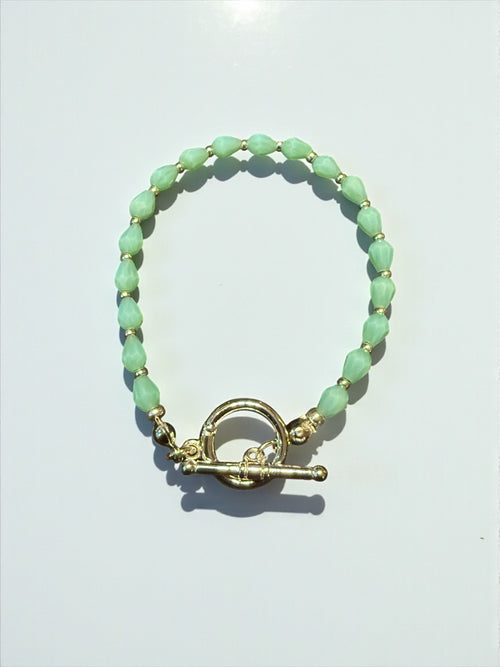 Colored Crystal  Oval Bracelet