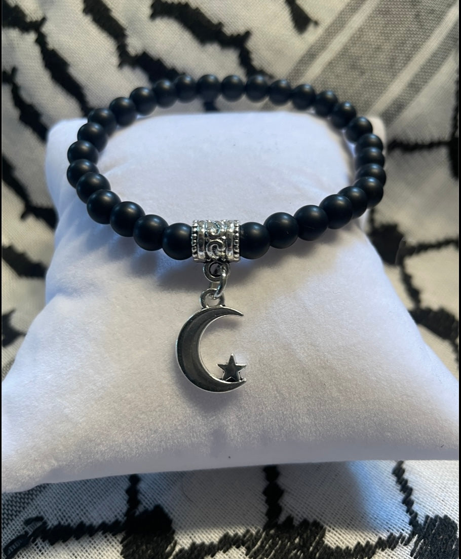 Handmade Customizable Crescent Moon Bracelet