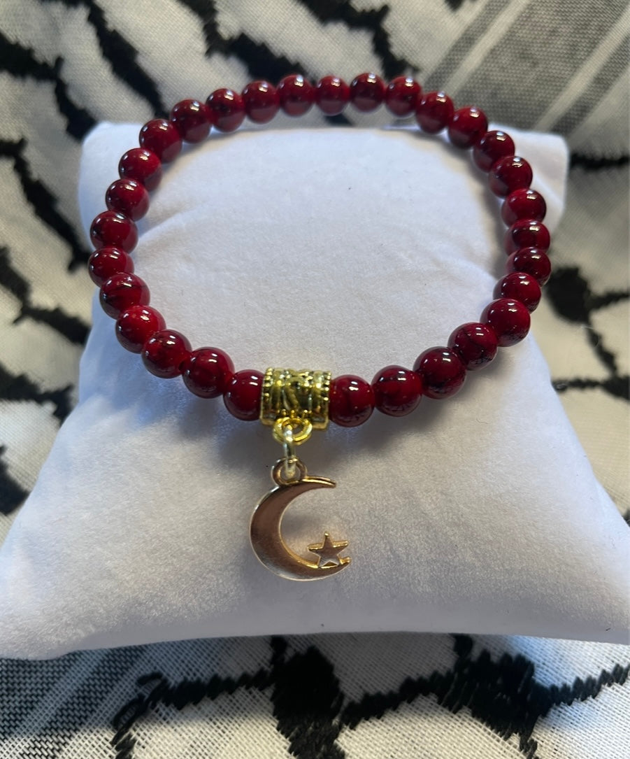 Handmade Customizable Crescent Moon Bracelet