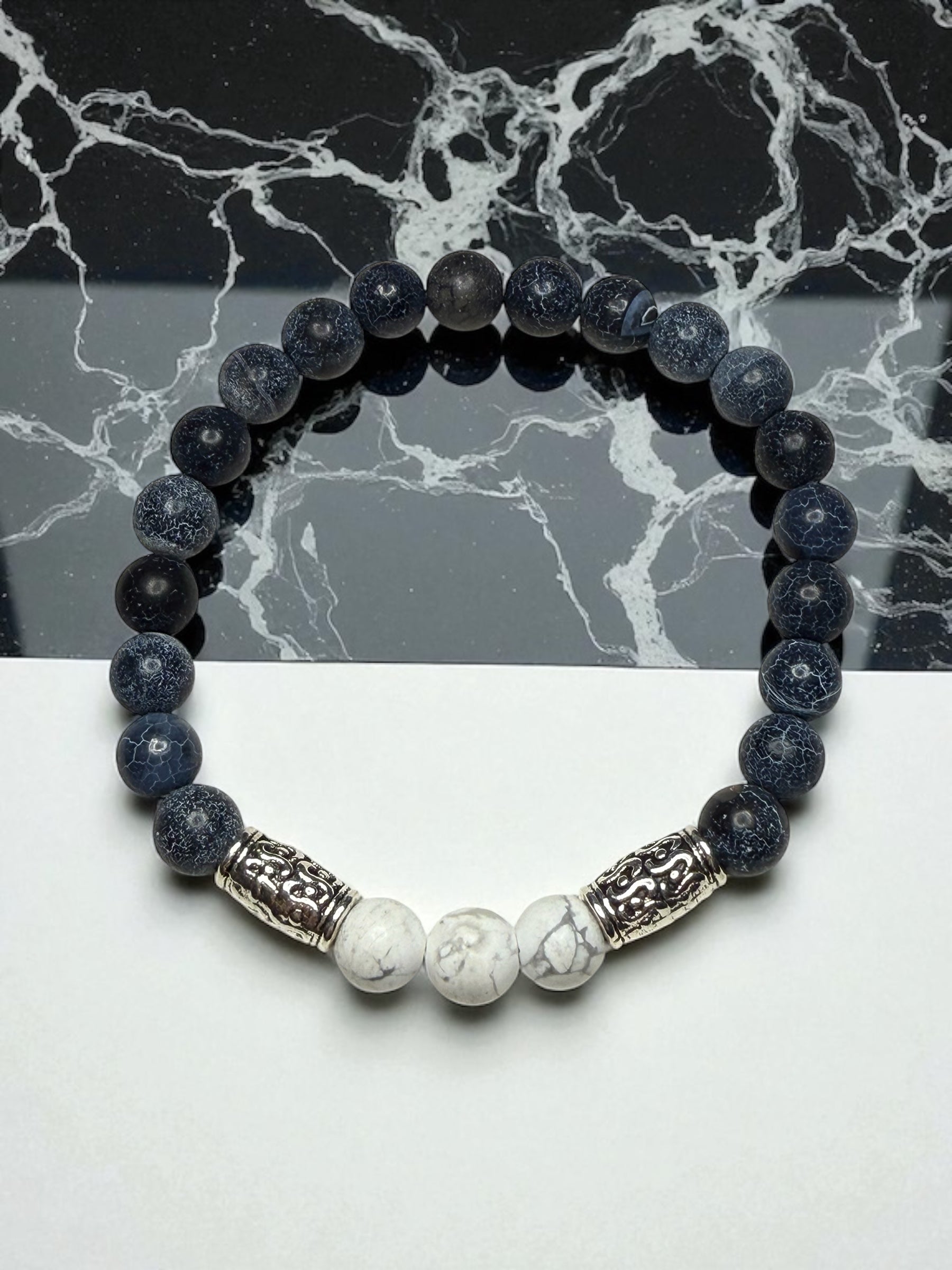 Men’s Bracelet Black and White