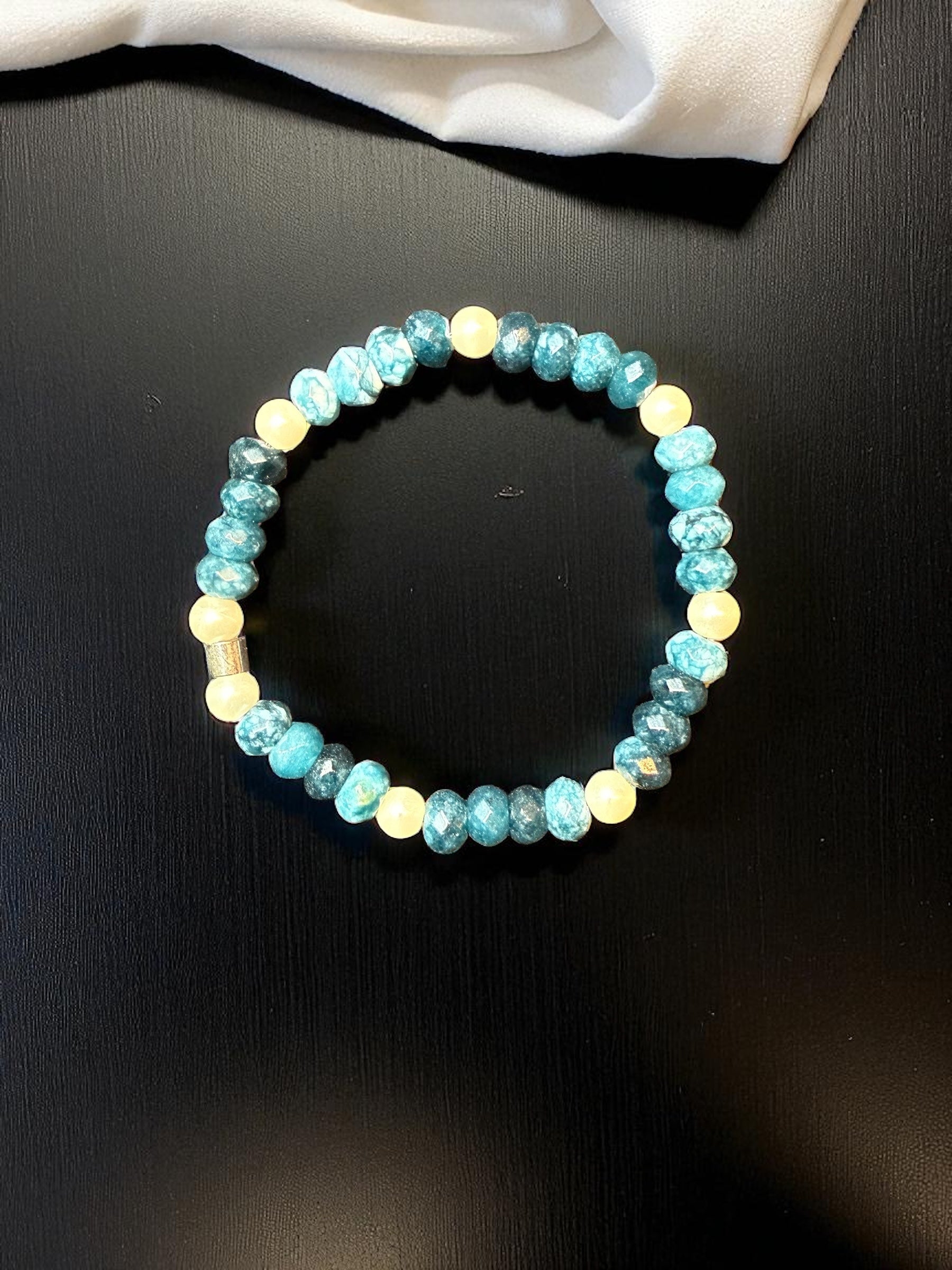 Apatite Rondelle Bracelet