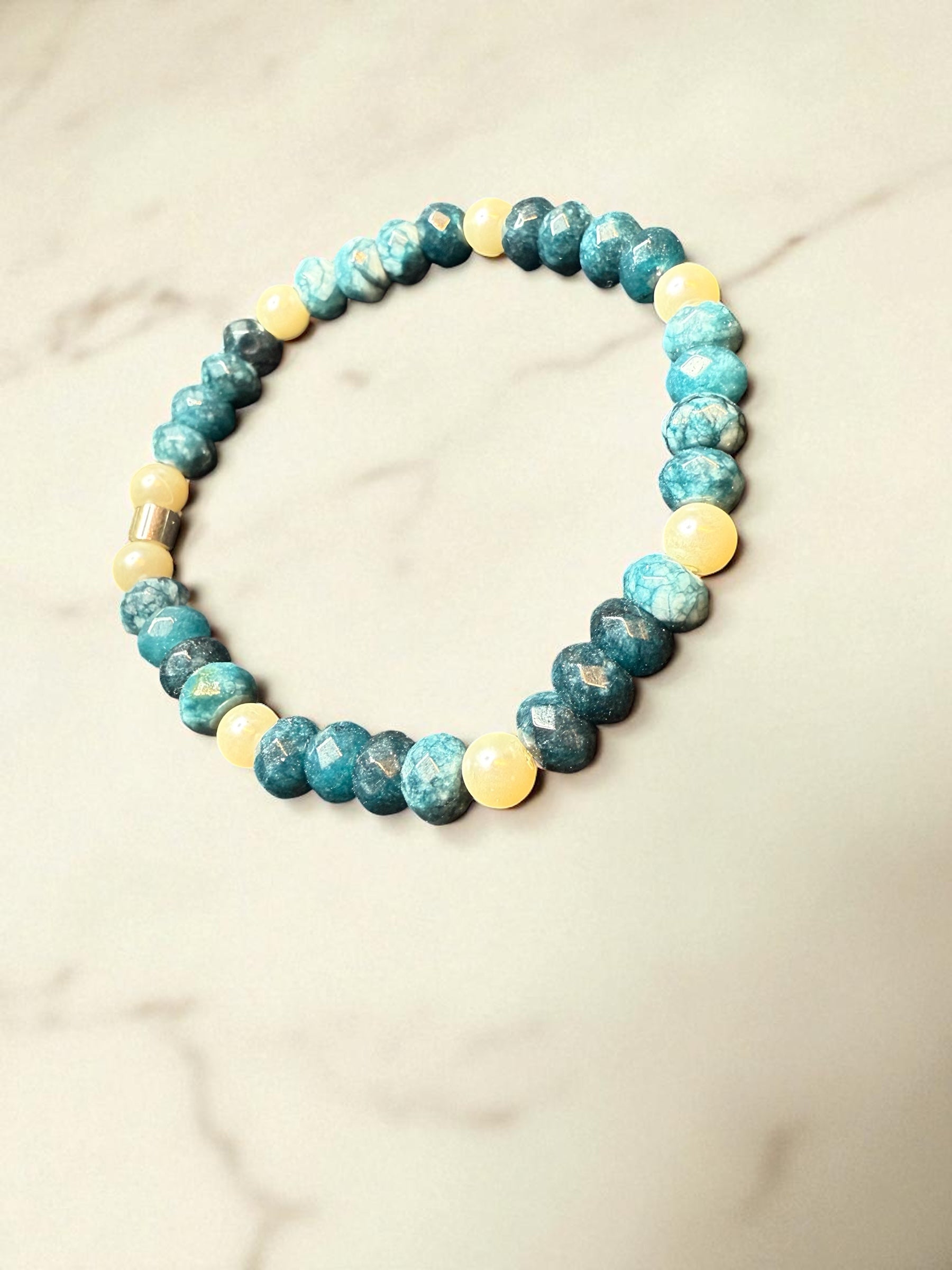Apatite Rondelle Bracelet