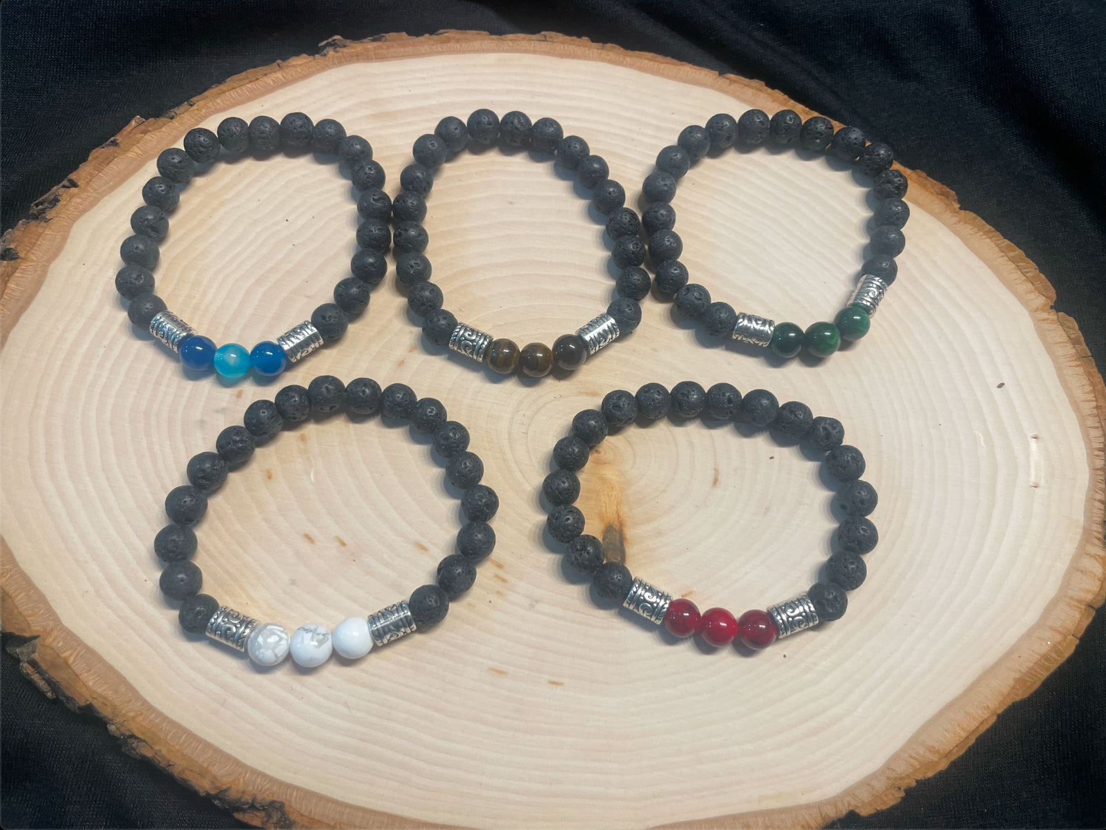 Men’s Black Lava Bracelet