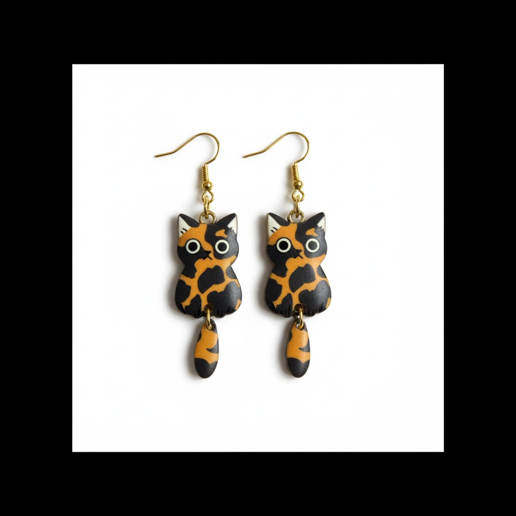 Purr-fectly Cat Tail Dangle Earrings