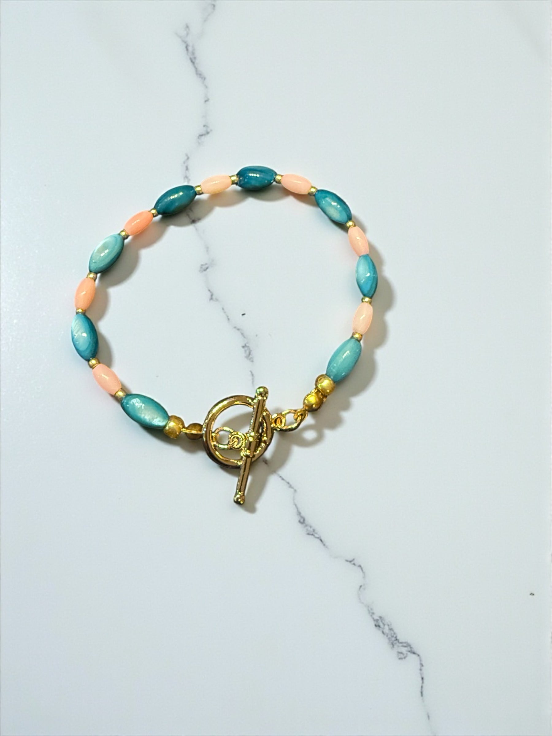 Colored Crystal  Oval Bracelet